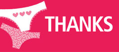 Thanks for all the Knickers ! Thanks for all the Knickers !