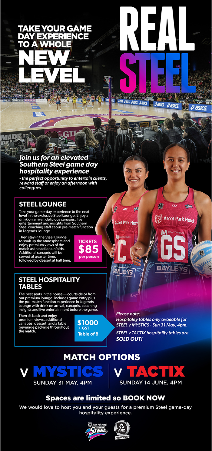 Experience a Southern Steel Game Day Hospitality package Experience a Southern Steel Game Day Hospitality package