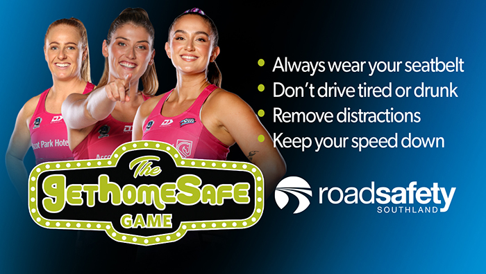 Road Safety Southland - Proud game day partner