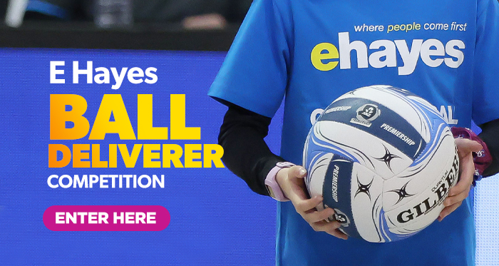 Click here to enter he E Hayes Ball Deliverer Competition to carry the match ball onto centre court at a Southern Steel Home Game Click here to enter he E Hayes Ball Deliverer Competition to carry the match ball onto centre court at a Southern Steel Home Game